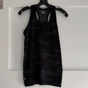 Athleta Women's Black Camo Racerback Tank